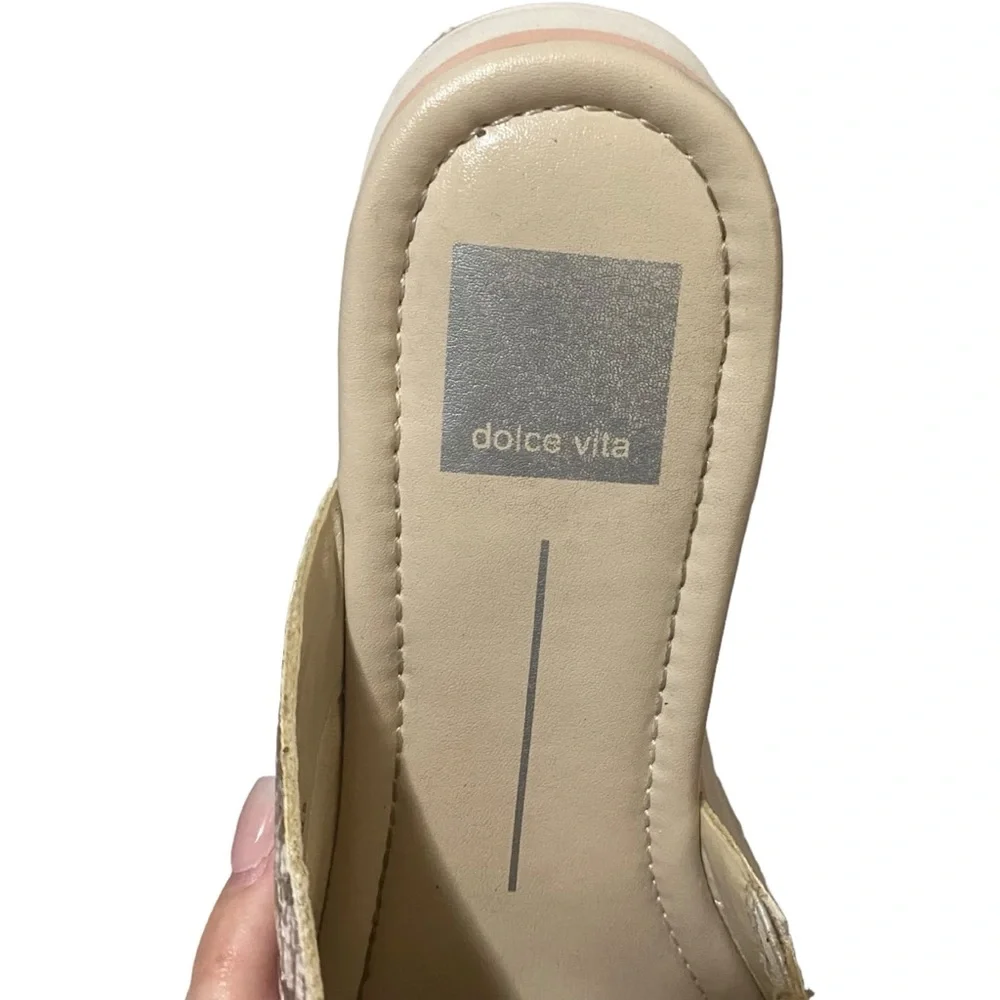 Dolce Vita Women’s‎ Size 8 Milo Wedge Sandals Snake Print Colorblock